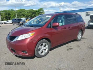 2012 Toyota Sienna LE AAS with VIN 5TDKK3DC7CS195590, listed as a Copart auction lot 57968415 with 201,732 mi miles and Salvage title. Bid and sale history available at DreamBid. Image 1.