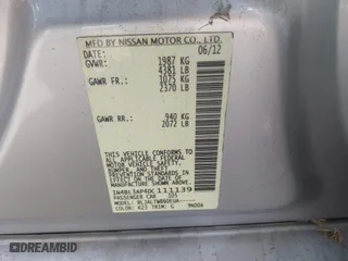2013 Nissan Altima 3.5 SL with VIN 1N4BL3AP4DC111139, listed as a IAAI auction lot 41662164 with 120,111 mi miles. Bid and sale history available at carsss.com. Image 9.