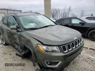 2018 Jeep Compass Limited with VIN 3C4NJDCBXJT360534, listed as a Copart auction lot 52003225 with 52,114 mi miles and Clean Title. Bid and sale history available at carsss.com. Image 15.