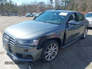2014 Audi A4 Premium Plus z VIN WAUFFAFL6EN017277, wystawiony jako IAAI lot #41878643 z przebiegiem 105 100 mil mil oraz . Historia ofert i sprzedaży dostępna na DreamBid. Obrazek 2.