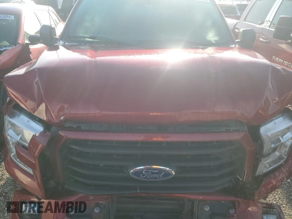 2017 Ford F-150 XL with VIN 1FTFX1EG5HKE50762, listed as a Copart auction lot 51812025 with 101,838 mi miles and Salvage title. Bid and sale history available at DreamBid. Image 13.