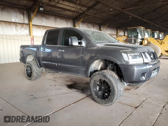 2011 Nissan Titan SL with VIN 1N6AA0EC3BN313227, listed as a Copart auction lot 42857425 with 180,084 mi miles and Salvage Title. Bid and sale history available at carsss.com. Image 4.