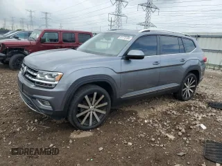 2018 Volkswagen Atlas SEL with VIN 1V2MR2CA4JC525925, listed as a Copart auction lot 61175185 with 68,764 mi miles and Salvage title. Bid and sale history available at DreamBid. Image 1.