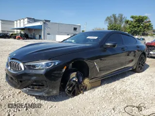 2024 BMW 8 Series 840i with VIN WBAGV4C03RCR02184, listed as a Copart auction lot 50583844 with 1,144 mi miles and Non Repairable. Bid and sale history available at carsss.com. Image 1.