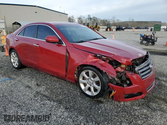 2013 Cadillac ATS with VIN 1G6AA5RX2D0141269, listed as a Copart auction lot 50151535 with 179,506 mi miles and Salvage title. Bid and sale history available at DreamBid. Image 4.