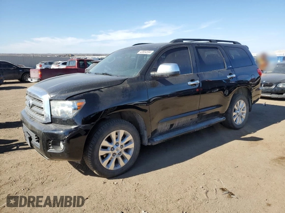 2016 Toyota Sequoia Platinum with VIN 5TDDW5G16GS138046, listed as a Copart auction lot 43804594 with 156,396 mi miles. Bid and sale history available at carsss.com. Image 1.