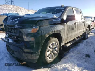 2023 Chevrolet Silverado 1500 Custom with VIN 3GCPDBEK4PG147047, listed as a Copart auction lot 89360665 with 73,611 mi miles and Salvage Title. Bid and sale history available at DreamBid. Image 1.