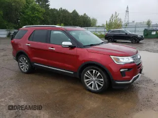 2018 Ford Explorer Platinum with VIN 1FM5K8HT7JGB48650, listed as a Copart auction lot 58168205 with 136,494 mi miles and Clean title. Bid and sale history available at DreamBid. Image 4.
