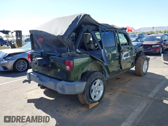 2007 Jeep Wrangler Unlimited X with VIN 1J4GA39107L186926, listed as a IAAI auction lot 42094175 with 191,810 mi miles and . Bid and sale history available at DreamBid. Image 4.