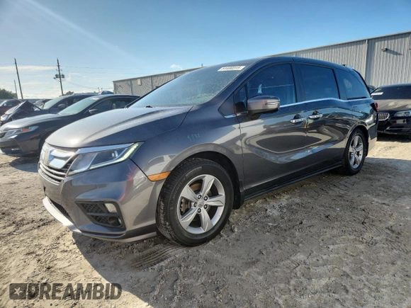 2018 Honda Odyssey EX with VIN 5FNRL6H51JB093079, listed as a Copart auction lot 64400315 with 117,619 mi miles and Non repairable. Bid and sale history available at DreamBid. Image 1.