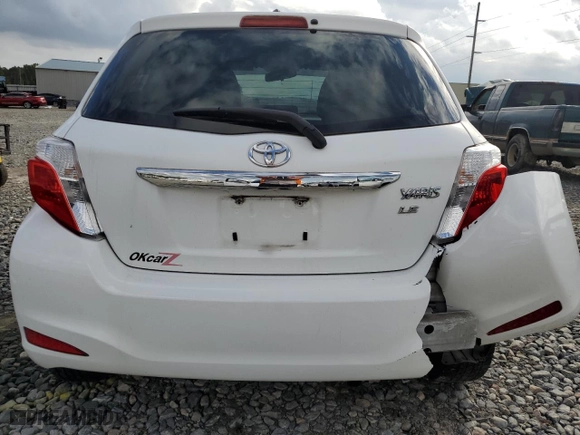 2012 Toyota Yaris L with VIN JTDKTUD30CD521258, listed as a Copart auction lot 80130594 with 144,697 mi miles and Clean Title. Bid and sale history available at carsss.com. Image 6.