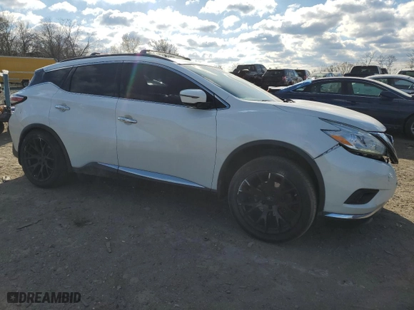 2017 Nissan Murano SV with VIN 5N1AZ2MG6HN125060, listed as a Copart auction lot 84016414 with 132,136 mi miles and Salvage Title. Bid and sale history available at carsss.com. Image 4.
