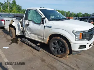 2018 Ford F-150 XL with VIN 1FTMF1CB7JFE38693, listed as a IAAI auction lot 42159671 with 65,023 mi miles and . Bid and sale history available at DreamBid. Image 1.