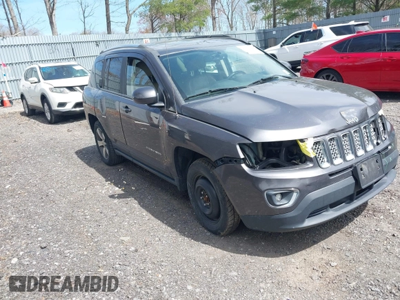 2017 Jeep Compass High Altitude with VIN 1C4NJDEB5HD175630, listed as a IAAI auction lot 42066679 with 114,585 mi miles. Bid and sale history available at carsss.com. Image 1.