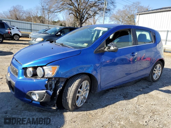 2016 Chevrolet Sonic LT with VIN 1G1JC6SB0G4175731, listed as a Copart auction lot 41773445 with 77,636 mi miles and Salvage Title. Bid and sale history available at carsss.com. Image 1.