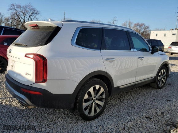 2021 Kia Telluride S with VIN 5XYP6DHCXMG176945, listed as a Copart auction lot 47843515 with NaN miles and Salvage Title. Bid and sale history available at carsss.com. Image 3.