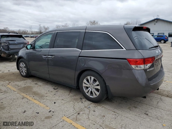 2015 Honda Odyssey EX-L with VIN 5FNRL5H66FB022583, listed as a Copart auction lot 50050235 with 165,757 mi miles and Salvage Title. Bid and sale history available at carsss.com. Image 2.