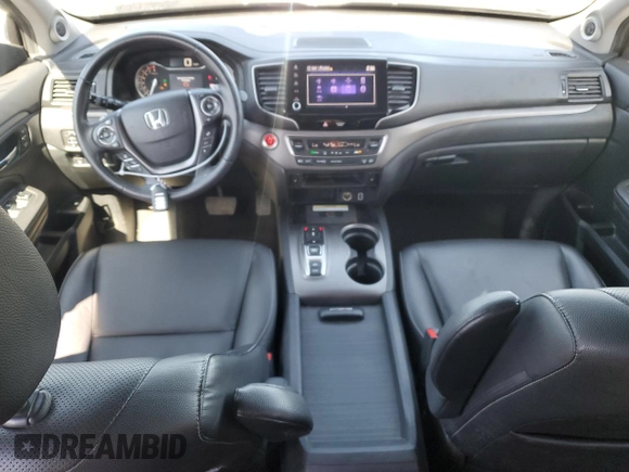 2021 Honda Ridgeline RTL-E with VIN 5FPYK3F74MB027672, listed as a Copart auction lot 49490035 with 80,647 mi miles and Salvage title. Bid and sale history available at DreamBid. Image 8.