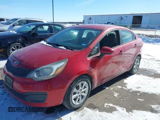 2014 Kia Rio LX with VIN KNADM4A3XE6408514, listed as a IAAI auction lot 41638709 with 97,231 mi miles. Bid and sale history available at carsss.com. Image 2.