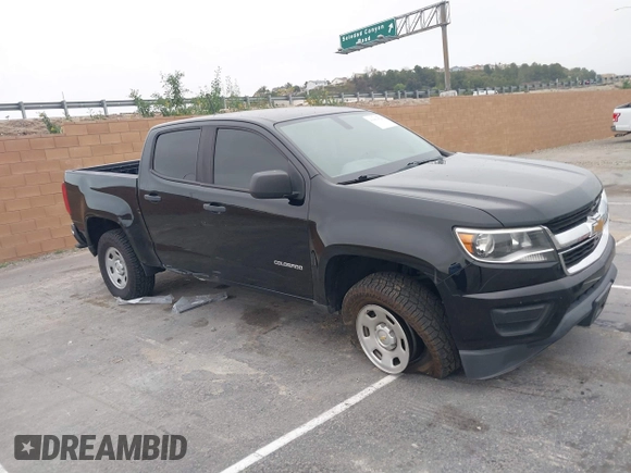 2019 Chevrolet Colorado 2WD Work Truck with VIN 1GCGSBEA0K1148359, listed as a IAAI auction lot 41861826 with 79,076 mi miles. Bid and sale history available at carsss.com. Image 1.