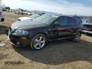 2008 Audi A3 with VIN WAUHF78P38A112581, listed as a Copart auction lot 47499675 with 98,044 mi miles and Salvage Title. Bid and sale history available at carsss.com. Image 1.