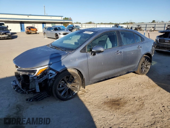 2025 Toyota Corolla SE with VIN 5YFS4MCE5SP217371, listed as a Copart auction lot 82520634 with 234 mi miles and Salvage Title. Bid and sale history available at carsss.com. Image 1.