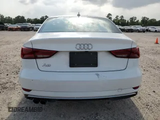 2018 Audi A3 Sedan Premium with VIN WAUAUGFF5J1018824, listed as a Copart auction lot 57607604 with 65,062 mi miles and Salvage Title. Bid and sale history available at carsss.com. Image 6.