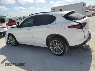 2019 Alfa Romeo Stelvio Ti Sport z VIN ZASPAKBN4K7C50293, wystawiony jako Copart lot #43664025 z przebiegiem 49 382 mil mil oraz Nie do naprawy. Historia ofert i sprzedaży dostępna na DreamBid. Obrazek 2.