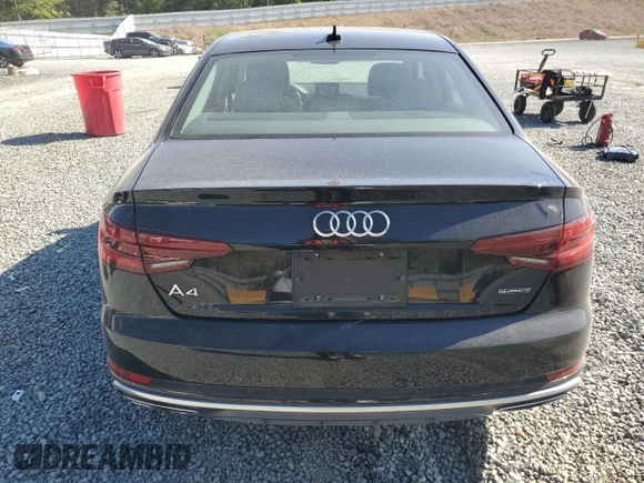 2019 Audi A4 Premium z VIN WAUDNAF4XKN020004, wystawiony jako Copart lot #53368965 z przebiegiem 42 256 mil mil oraz Szkoda całkowita • Salvage title. Historia ofert i sprzedaży dostępna na DreamBid. Obrazek 6.