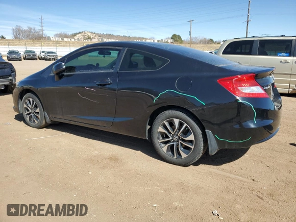 2013 Honda Civic Cpe EX with VIN 2HGFG3B87DH518541, listed as a Copart auction lot 48297145 with 115,230 mi miles and Salvage Title. Bid and sale history available at carsss.com. Image 2.
