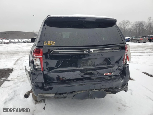 2022 Chevrolet Suburban RST with VIN 1GNSKEKL2NR344348, listed as a Copart auction lot 84170974 with 30,927 mi miles and Salvage Title. Bid and sale history available at carsss.com. Image 6.