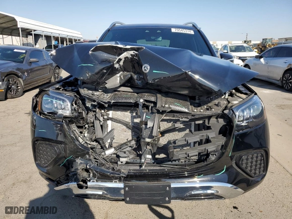 2024 Mercedes-Benz GLS with VIN 4JGFF5KE9RB086078, listed as a Copart auction lot 79545314 with 7,561 mi miles and Salvage Title. Bid and sale history available at carsss.com. Image 5.