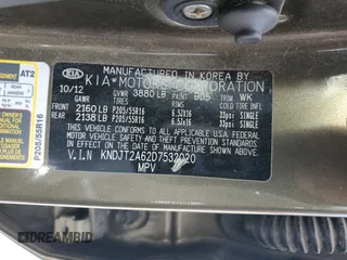2013 Kia Soul + z VIN KNDJT2A62D7532020, wystawiony jako Copart lot #55184065 z przebiegiem 177 074 mil mil oraz Szkoda całkowita • Salvage title. Historia ofert i sprzedaży dostępna na DreamBid. Obrazek 13.