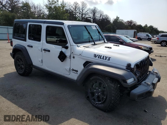 2021 Jeep Wrangler Unlimited Sport Altitude с VIN 1C4HJXDNXMW831751, выставлен на аукционе Copart как лот 68136054 с пробегом 21 232 миль миль и Списание • Salvage title. История ставок и продаж доступна на DreamBid. Изображение 4.