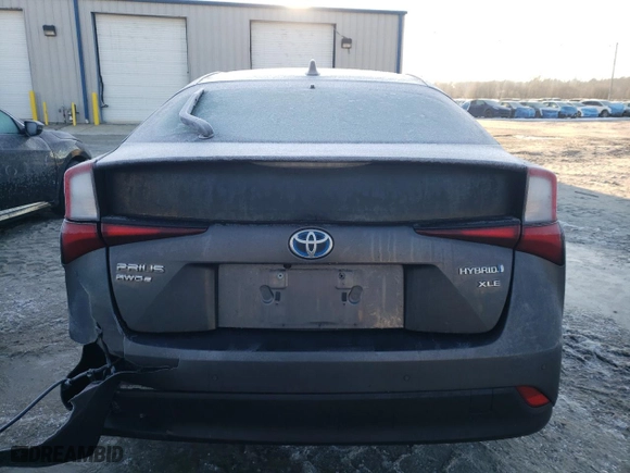 2022 Toyota Prius LE with VIN JTDL9MFU3N3033391, listed as a Copart auction lot 86853604 with 0 mi miles and Salvage Title. Bid and sale history available at carsss.com. Image 6.