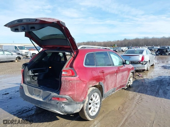 2017 Jeep Cherokee Limited with VIN 1C4PJMDBXHW510900, listed as a IAAI auction lot 41461124 with 173,977 mi miles. Bid and sale history available at carsss.com. Image 4.