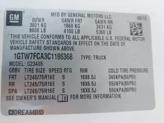 2012 GMC Savana Cargo z VIN 1GTW7FCA3C1186368, wystawiony jako IAAI lot #42127175 z przebiegiem 512 034 mil mil oraz . Historia ofert i sprzedaży dostępna na DreamBid. Obrazek 9.