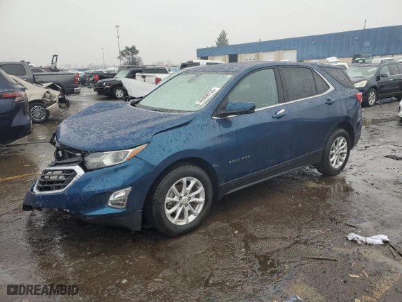 2020 Chevrolet Equinox LT with VIN 3GNAXJEV1LL266653, listed as a Copart auction lot 46969255 with 52,789 mi miles and Non Repairable. Bid and sale history available at carsss.com. Image 1.