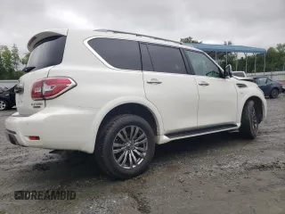 2019 Nissan Armada Platinum with VIN JN8AY2NE0K9759649, listed as a Copart auction lot 57716743 with 45,495 mi miles. Bid and sale history available at carsss.com. Image 3.