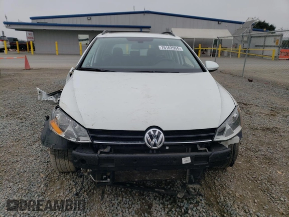 2017 Volkswagen Golf SportWagen SE with VIN 3VWC17AU2HM502504, listed as a Copart auction lot 76162504 with 79,020 mi miles and Salvage Title. Bid and sale history available at carsss.com. Image 5.