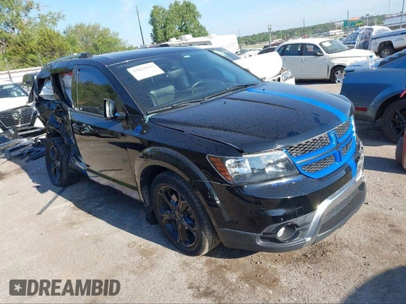 2017 Dodge Journey Crossroad Plus with VIN 3C4PDCGB3HT556975, listed as a IAAI auction lot 41657532 with 95,405 mi miles. Bid and sale history available at carsss.com. Image 1.