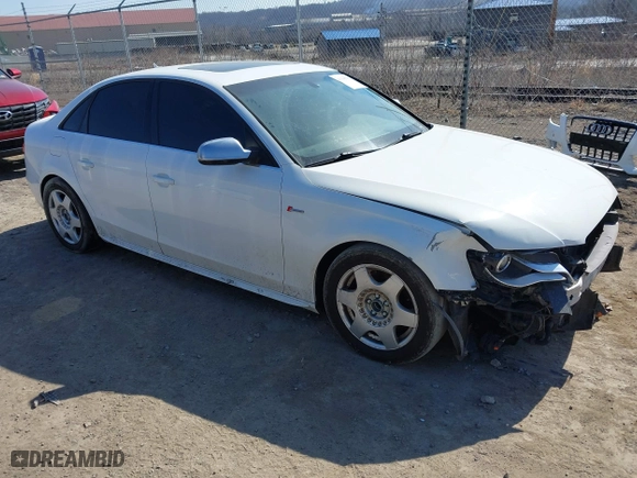 2012 Audi S4 Premium Plus with VIN WAUDGAFL2CA100391, listed as a IAAI auction lot 41393737 with 133,125 mi miles. Bid and sale history available at carsss.com. Image 1.