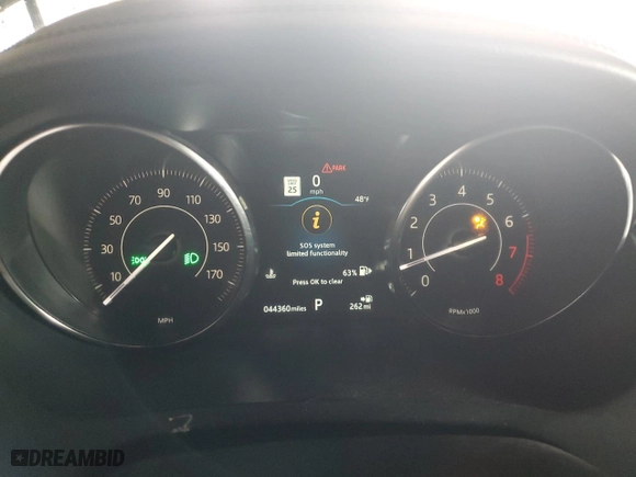 2020 Jaguar E-PACE SE with VIN SADFP2FX4L1011379, listed as a Copart auction lot 85577894 with 44,360 mi miles and Salvage Title. Bid and sale history available at carsss.com. Image 9.