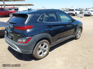 2023 Hyundai Kona SEL with VIN KM8K6CAB9PU990203, listed as a IAAI auction lot 42121756 with 40,537 mi miles. Bid and sale history available at carsss.com. Image 4.