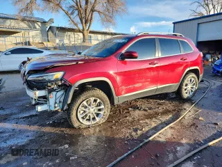 2019 Jeep Cherokee Latitude Plus with VIN 1C4PJMLX0KD254444, listed as a Copart auction lot 86221454 with 131,927 mi miles and Salvage Title. Bid and sale history available at carsss.com. Image 1.