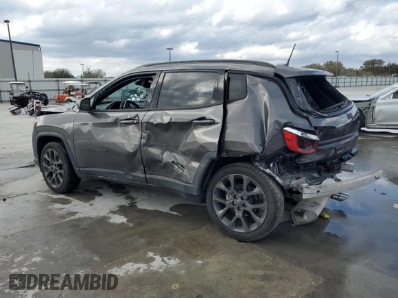 2021 Jeep Compass 80th Anniversary with VIN 3C4NJCEB9MT563622, listed as a Copart auction lot 45379235 with 45,790 mi miles and Non Repairable. Bid and sale history available at carsss.com. Image 2.