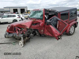 2013 Jeep Wrangler Unlimited Sahara with VIN 1C4BJWEG6DL548801, listed as a Copart auction lot 54563075 with Not provided miles and Salvage title. Bid and sale history available at DreamBid. Image 1.