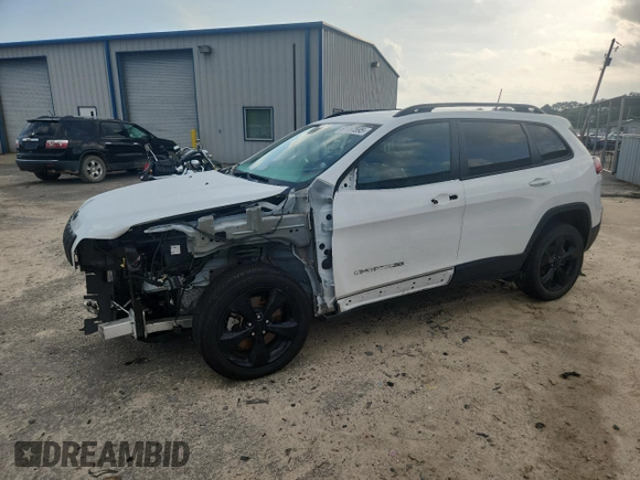 2021 Jeep Cherokee Latitude Plus with VIN 1C4PJLLB4MD116228, listed as a Copart auction lot 61157595 with 55,244 mi miles and Salvage title. Bid and sale history available at DreamBid. Image 1.