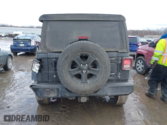 2018 Jeep Wrangler Sport S with VIN 1C4GJXAG4JW168920, listed as a IAAI auction lot 41457619 with 84,053 mi miles and . Bid and sale history available at DreamBid. Image 16.