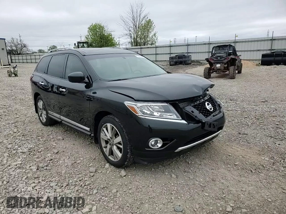 2016 Nissan Pathfinder Platinum with VIN 5N1AR2MM9GC640344, listed as a Copart auction lot 57403895 with 119,436 mi miles and Clean title. Bid and sale history available at DreamBid. Image 14.